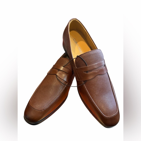 Calvin Klein Men's Brown Penny Loafers Slip-Ons (NWOB) - Picture 7 of 9